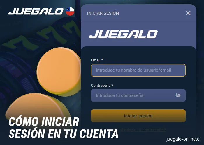 El proceso de registro en Juegalo Chile