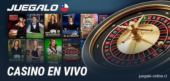 Juegos en vivo con crupier en Juegalo Chile